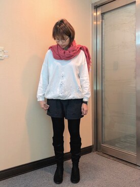 「Dita（ディータ）のアイテム（パンツ）」を使った、jNさん（レディース・158cm）の冬コーディネート