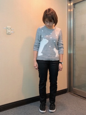 「Dita（ディータ）のアイテム（トップス）」を使った、jNさん（レディース・158cm）の冬コーディネート