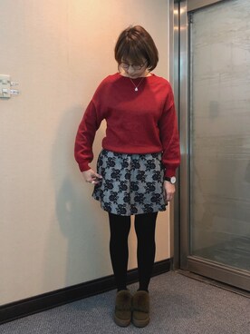 「Dita（ディータ）のアイテム（トップス）」を使った、jNさん（レディース・158cm）の冬コーディネート