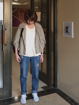 「Chica（チカ）のアイテム（その他アウター）」を使った、jNさん（レディース・158cm）の冬コーディネート