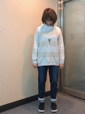 「Dita（ディータ）のアイテム（パンツ）」を使った、jNさん（レディース・158cm）の冬コーディネート