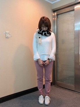 「Dita（ディータ）のアイテム（トップス）」を使った、jNさん（レディース・158cm）の冬コーディネート