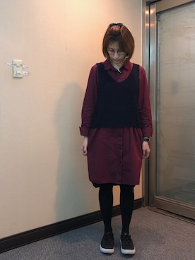 「Dita（ディータ）のアイテム（ワンピース/ドレス）」を使った、jNさん（レディース・158cm）の冬コーディネート