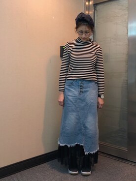 「Dita（ディータ）のアイテム（トップス）」を使った、jNさん（レディース・158cm）の冬コーディネート