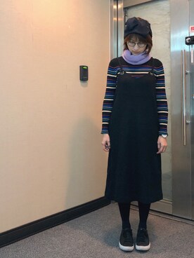 「Dita（ディータ）のアイテム（ワンピース/ドレス）」を使った、jNさん（レディース・158cm）の冬コーディネート