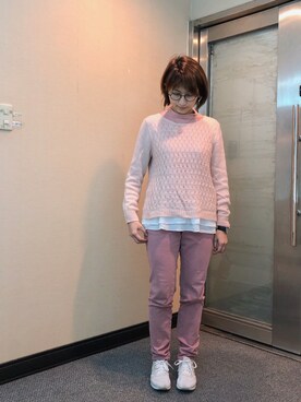 「Dita（ディータ）のアイテム（トップス）」を使った、jNさん（レディース・158cm）の冬コーディネート