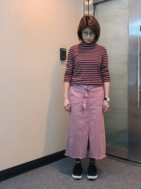 「Dita（ディータ）のアイテム（トップス）」を使った、jNさん（レディース・158cm）の冬コーディネート