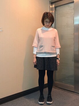 「Dita（ディータ）のアイテム（スカート）」を使った、jNさん（レディース・158cm）の冬コーディネート