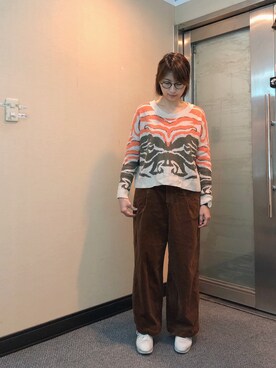 「Dita（ディータ）のアイテム（パンツ）」を使った、jNさん（レディース・158cm）の冬コーディネート