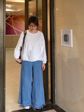 「Dita（ディータ）のアイテム（トップス）」を使った、jNさん（レディース・158cm）の春コーディネート