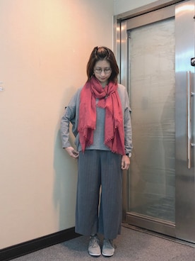 「Dita（ディータ）のアイテム（パンツ）」を使った、jNさん（レディース・158cm）の春コーディネート