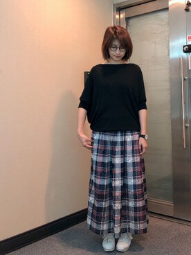 「Dita（ディータ）のアイテム（スカート）」を使った、jNさん（レディース・158cm）の春コーディネート