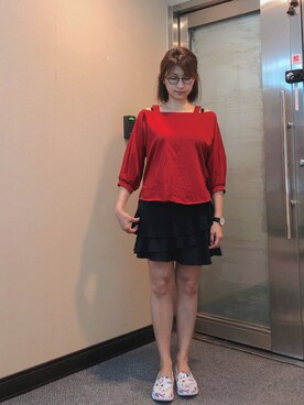 「Dita（ディータ）のアイテム（スカート）」を使った、jNさん（レディース・158cm）の春コーディネート