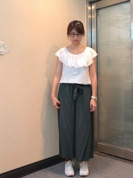 「Dita（ディータ）のアイテム（パンツ）」を使った、jNさん（レディース・158cm）の夏コーディネート