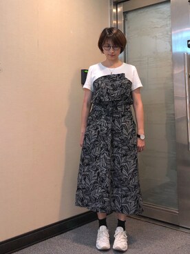 「Dita（ディータ）のアイテム（ワンピース/ドレス）」を使った、jNさん（レディース・158cm）の夏コーディネート