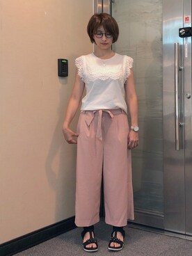 「Dita（ディータ）のアイテム（パンツ）」を使った、jNさん（レディース・158cm）の夏コーディネート