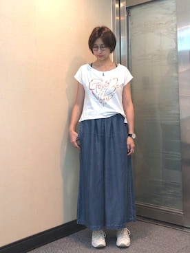 「Dita（ディータ）のアイテム（パンツ）」を使った、jNさん（レディース・158cm）の夏コーディネート