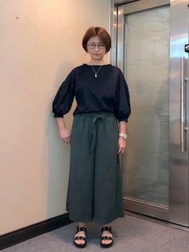 「Dita（ディータ）のアイテム（パンツ）」を使った、jNさん（レディース・158cm）の秋コーディネート