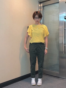 「Dita（ディータ）のアイテム（パンツ）」を使った、jNさん（レディース・158cm）の秋コーディネート