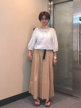 「Dita（ディータ）のアイテム（パンツ）」を使った、jNさん（レディース・158cm）の秋コーディネート