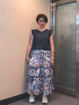 「Dita（ディータ）のアイテム（トップス）」を使った、jNさん（レディース・158cm）の秋コーディネート