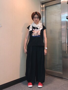 「Dita（ディータ）のアイテム（トップス）」を使った、jNさん（レディース・158cm）の秋コーディネート