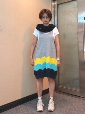 「a la sha（-）のアイテム」を使った、jNさん（レディース・158cm）の秋コーディネート