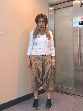 「a la sha（-）のアイテム」を使った、jNさん（レディース・158cm）の秋コーディネート