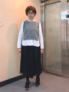 「Dita（ディータ）のアイテム（スカート）」を使った、jNさん（レディース・158cm）の秋コーディネート