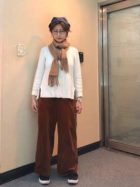 「Dita（ディータ）のアイテム（パンツ）」を使った、jNさん（レディース・158cm）の冬コーディネート