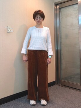 「Dita（ディータ）のアイテム（トップス）」を使った、jNさん（レディース・158cm）の冬コーディネート