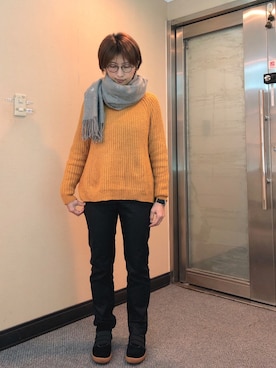 「Chica（チカ）のアイテム」を使った、jNさん（レディース・158cm）の冬コーディネート