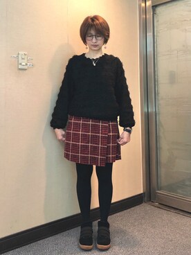 「Dita（ディータ）のアイテム（トップス）」を使った、jNさん（レディース・158cm）の冬コーディネート