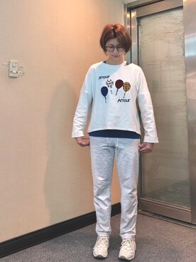 「Dita（ディータ）のアイテム（トップス）」を使った、jNさん（レディース・158cm）の春コーディネート