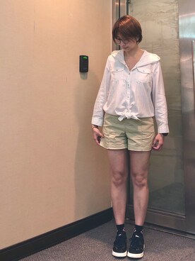 「Dita（ディータ）のアイテム（トップス）」を使った、jNさん（レディース・158cm）の春コーディネート