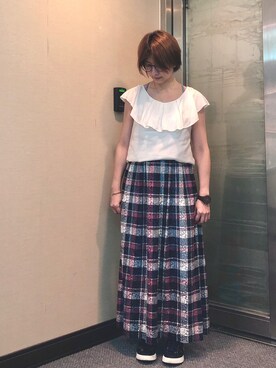 「Dita（ディータ）のアイテム（トップス）」を使った、jNさん（レディース・158cm）の夏コーディネート