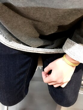 「PULL&BEAR（プルアンドベア）のアイテム（スウェット）」を使った、bさん（レディース・151cm）の冬コーディネート