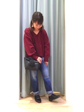 「オックスフォード」｜スエツギさん（レディース・145cm）の秋コーディネート