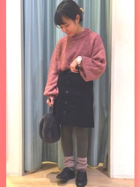 スエツギさん（レディース・145cm）の冬コーディネート