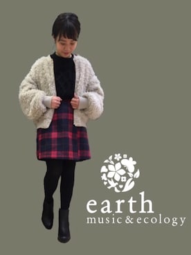 「ループカーディガン」｜スエツギさん（レディース・145cm）の冬コーディネート