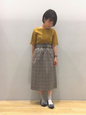 「グレンチェック」｜スエツギさん（レディース・145cm）の夏コーディネート