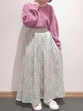 「ワッフル」｜スエツギさん（レディース・145cm）の春コーディネート