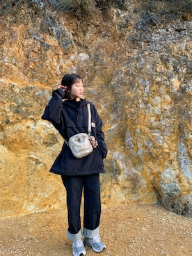 「Carhartt（カーハート）のアイテム（テーラードジャケット）」を使った、Lauren勞倫さん（レディース・159cm）の春コーディネート