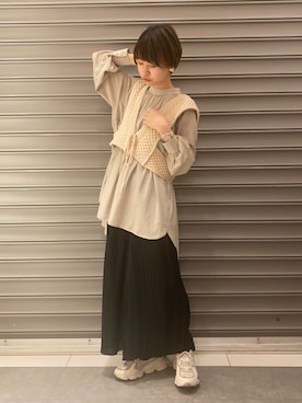 のっちさん（レディース・161cm）の春コーディネート