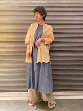「ネオンカラー」｜のっちさん（レディース・162cm）の夏コーディネート