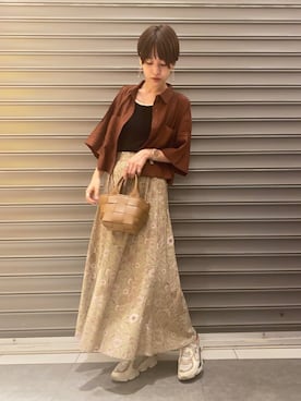 のっちさん（レディース・162cm）の夏コーディネート