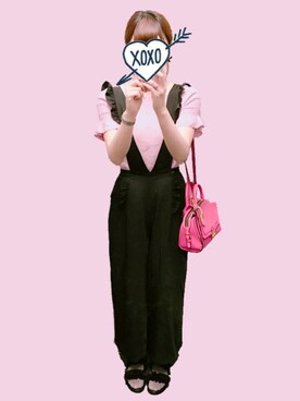 「Ank Rouge（アンクルージュ）のアイテム（パンツ）」を使った、kaさん（レディース・167cm）の夏コーディネート