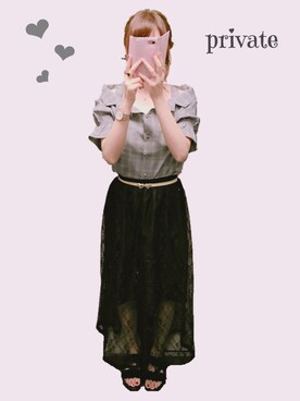 「Ank Rouge（アンクルージュ）のアイテム（パンツ）」を使った、kaさん（レディース・167cm）の夏コーディネート