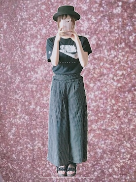 「Ank Rouge（アンクルージュ）のアイテム（パンツ）」を使った、kaさん（レディース・167cm）の夏コーディネート