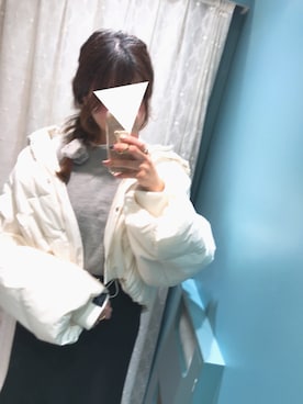 「snidel」｜「アイテム（ダウンジャケット/コート）」を使った、kaさん（レディース・167cm）の冬コーディネート